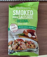 Mängden socker i Smoked pork sausage original