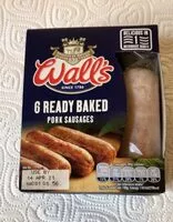 Mängden socker i 6 Ready Baked Pork Sausages