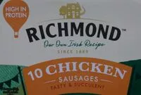 Mängden socker i Chicken sausages