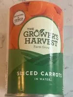 Mängden socker i Sliced carrots in water