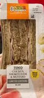 Mängden socker i Chicken smocked ham & mustard