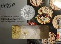 Mängden socker i All butter crumble topped mince pies