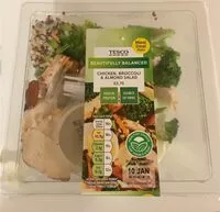 Mängden socker i Chicken, Broccoli and Almond Salad
