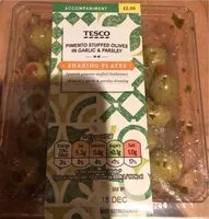 Mängden socker i Pimento stuffed olives in garlic & parsley