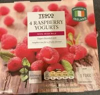 Mängden socker i 4 Raspberry Yogurts