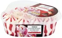 Mängden socker i Tesco Strawberry & Cream Ice Cream