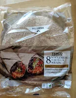 Mängden socker i Wholemeal tortilla wraps