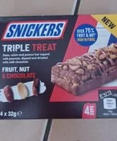 Mängden socker i Snickers triple treat