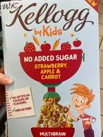 Mängden socker i Kellogs By Kids Strawberry, Apple, Carrot