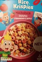 Mängden socker i Rice Krispies Multigrain shapes strawberry and apple