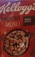 Mängden socker i Crunchy Müsli Choco Nuts