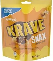 Mängden socker i KRAVE - SNAX - CHOCO NUT
