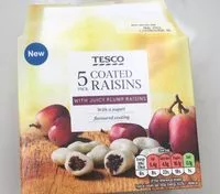 Mängden socker i Coated raisins