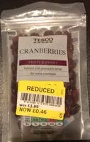 Mängden socker i Cranberries