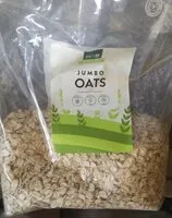 Mängden socker i Organic jumbo oats