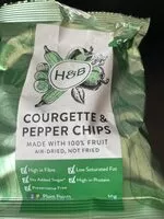 Mängden socker i courgette and pepper chips