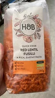 Mängden socker i red lentil fusili