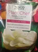 Mängden socker i Tesco Plant Chef Prawn Flavour Crackers