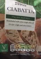 Mängden socker i Ciabatta italian inspired stonebaked with extra virgin oil