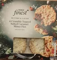 Mängden socker i Crumble Topped Salted Caramel Mince Pies