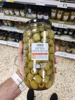 Mängden socker i pitted green olives