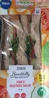 Mängden socker i Tesco Ham & mustard salad