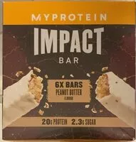 Mängden socker i IMPACT BAR PEANUT BUTTER