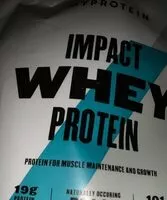 Mängden socker i Impact whey protein vanilla raspberry