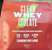 Mängden socker i Strawberry kiwi clear whey isolate