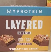 Mängden socker i Layered chocolate peanut pretzel