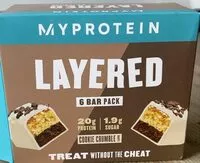 Mängden socker i Layered bar cookie crumble
