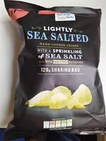 Mängden socker i lightly salted hand cooked crisps