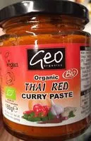 Mängden socker i Geo Organ Curry Paste Thaired