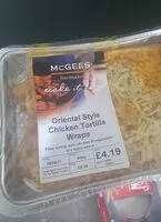 Mängden socker i Oriental style chicken tortilla wraps