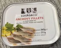 Mängden socker i Anchovy fillets