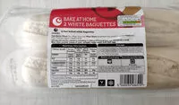 Mängden socker i Bake at home white baguettes