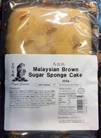 Mängden socker i Malaysian brown sugar sponge cake