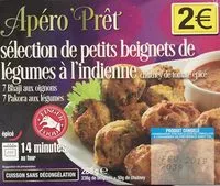 Mängden socker i Selection de petits beignets de legumes a l’indienne