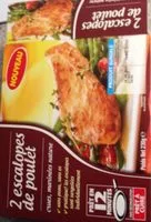 Mängden socker i Escalopes de poulet