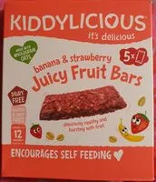 Mängden socker i Banana & Strawberry Juicy Fruit Bars