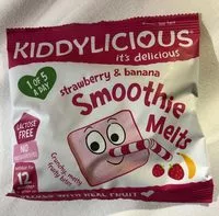 Mängden socker i Strawberry and banana smoothie melts