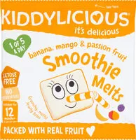 Mängden socker i Banana, Mango & Passion Fruit Smoothie Melts