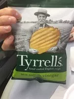 Mängden socker i Tyrrells Furrows Salt & Vinegar Crisps 40 G X