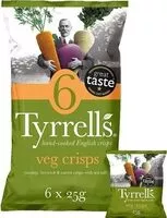 Mängden socker i Veg Crisps 6 x