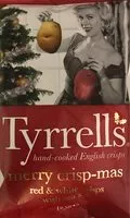 Mängden socker i Tyrrells Crispmas Crisps