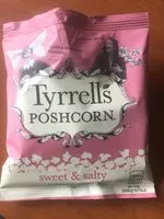 Mängden socker i Poshcorn Sweet and Salty