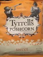 Mängden socker i Tyrrells Sweet Popcorn