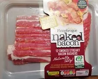 Mängden socker i Naked Bacon - 12 smoked streaky bacon rashers