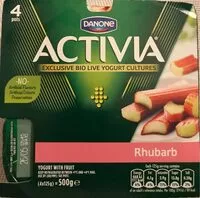 Mängden socker i Activia rhubarbe