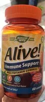 Mängden socker i Alive immune support